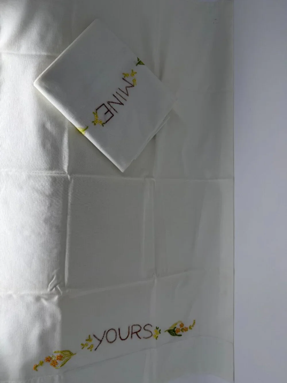 Vintage Hand Stitched Pillowcases 